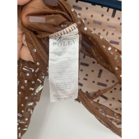 Oh Polly Guilia Long Sleeve Crop Thalassa v waist skirt embellished Set *Read* - Picture 4 of 8